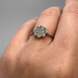 Ring-Flower-Sterling-Silver-925-Womens-Fashion-Jewelry