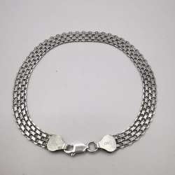 Vintage Beautiful Bracelet Jewelry,925 Sterling Silver, Handmade,seal,  6,24g