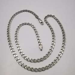 Vintage  Beautiful  Jewelry Chain,925 Sterling Silver,Signed ,Handmade 14,64g