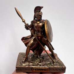 Leonidas Spartan King Miniature Statue Ancient Greece Warrior Figurine