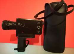 Beautiful Vintage Design -Braun Nizo S 2. Super 8 Movie Camera & Original Case//