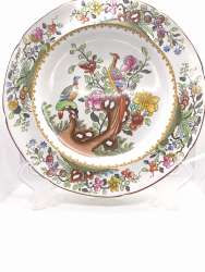 Vintage T. Goode & Co London Hand-Painted Decorative Plate – Oriental Birds & Fl