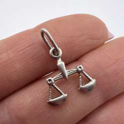 Vintage USSR Pendant Sterling Silver 925 Zodiac Sign Libra Jewelry Beautiful 0.6