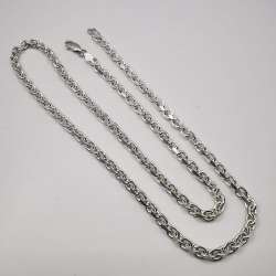 Vintage  Beautiful  Jewelry Chain,925 Sterling Silver,Signed ,Handmade 22,01g