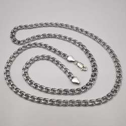 Vintage  Beautiful  Jewelry Chain,925 Sterling Silver,Signed ,Handmade 29,06g
