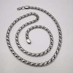 Vintage  Beautiful  Jewelry Chain,925 Sterling Silver,Signed ,Handmade 18,46g