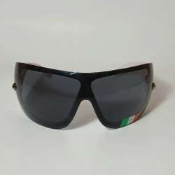 NOS Nouvelle Vague Women’s Sunglasses Italy Wavy Mask Wrap Pink-Gray Vintage 90s