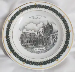 Vintage 1995 Decor Art Plate | Gerald Swan | Hereford Cathedral | Limited No. 54