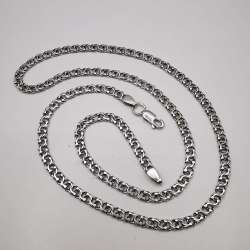 Vintage  Beautiful  Jewelry Chain,925 Sterling Silver,Signed ,Handmade  14,12g