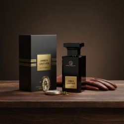 AMBER LEATHER Eau de Parfum Grandeur 100ml EDP Fragrance Luxury Bold Scent