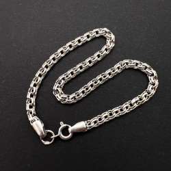 Vintage 925 Sterling Silver Chain Bracelet 6.2g Classic Link Design Jewelry