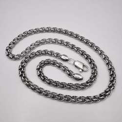 Vintage  Beautiful  Jewelry Chain,925 Sterling Silver,Signed ,Handmade 57,77g