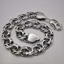 Vintage Beautiful Bracelet Jewelry,925 Sterling Silver, Handmade,seal,  21,33g