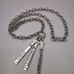 Vintage  Beautiful  Jewelry Chain,925 Sterling Silver,Signed ,Handmade  29,85g