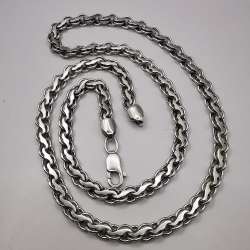 Vintage  Beautiful  Jewelry Chain,925 Sterling Silver,Signed ,Handmade 48,28g