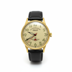Vintage Raketa Shturmanskie Men's Watch 2609HA Mechanical Gold Tone USSR 8326