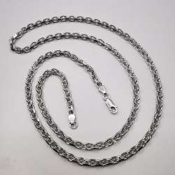 Vintage  Beautiful  Jewelry Chain,925 Sterling Silver,Signed ,Handmade 26,45g
