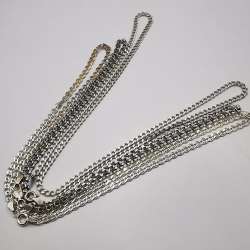 Vintage  Beautiful  Jewelry 3 Chains,925 Sterling Silver,Signed ,Handmade 21,26g