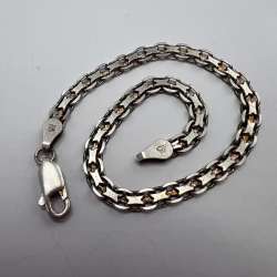 Vintage 925 Sterling Silver Bracelet Italy Hallmarked Men's Women's Jewelry 4.4g