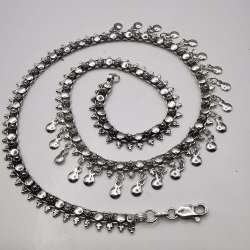 Vintage  Beautiful  Jewelry Chain,925 Sterling Silver,Signed , Handmade 25,10g