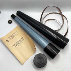 Vintage USSR Slavutich Monocular Optical Telescope Spyglass 1984 Passport Case