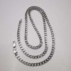 Vintage  Beautiful  Jewelry  Chain Necklece,925 Sterling Silver,Signed , 21,55g