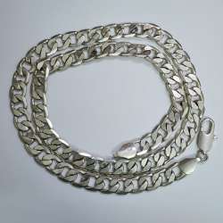 Chain Vintage 925 Sterling Silver 12mm Necklace Heavy Stamped Men 112.4 gr