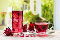 Premium Natural Ruby Red Hibiscus Tea - Refreshing Herbal Flower Infusion