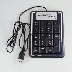 USB Numeric Keypad External Number Pad for Data Entry Vintage SF-400 Model 5V