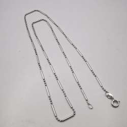 Vintage  Beautiful  Jewelry  Chain Necklece,925 Sterling Silver,Signed , 3,94g