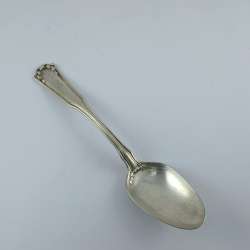 Antique Flatware Floral Spoon R.Wallace Triple Silver Plate Patent 1909 Monogram