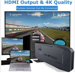 M8 Retro HD 4K TV Video Game Stick with 20000 Preloaded Games and Two Wireless C