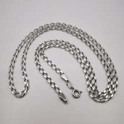 Vintage  Beautiful  Jewelry  Chain Necklece,925 Sterling Silver,Signed , 11,24g
