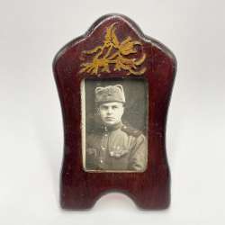 Antique Wooden Photo Frame Set Pre-1917 Handmade Art Nouveau Ukraine Vintage