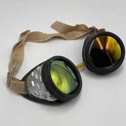 1975 Vintage Soviet USSR Steampunk Protective Motorcycle Aviator Safety Glasses