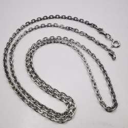 Vintage  Beautiful  Jewelry  Chain Necklece,925 Sterling Silver,Signed , 11,65g