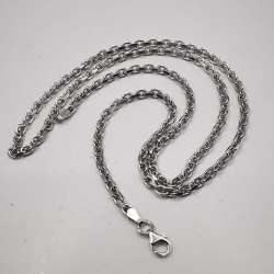Vintage  Beautiful  Jewelry  Chain Necklece,925 Sterling Silver,Signed , 15,89g
