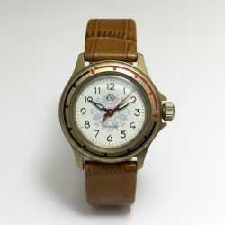 Vintage Vostok Komandirskie USSR Mechanical Watch Snowflake Dial 17 Jewels Soviet Military Water Resistant Wristwatch 1125