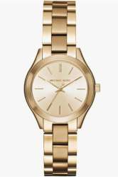 Michael Kors Slim Runway Gold-Tone Stainless Steel Women’s Watch 33mm