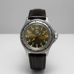 Vintage Mechanical Diver Watch 17 Jewels Dolphin Dial Military USSR Collectible