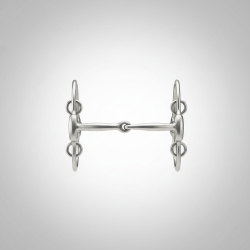 Equestrian Horse Snaffle Bit - Full Cheek D-Ring Stainless Steel Riding Training Tack