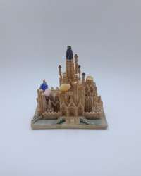 Vintage Castle Figurine Resin Stone Miniature Gothic Decor Collectible Art