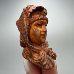 Antique Mouthpiece Cigarette Holder Pipe Hand Carved from Sepiolite in Case