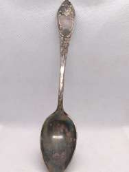 Vintage Russian Decorative Spoon – USSR Era – Ornate Floral Design