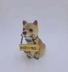 Vintage Miniature Wooden Dog Figurine Carved Puppy Collectibles Home Decor Gift