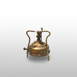 Vintage Brass Miniature Spirit Stove Burner Camping Collectible Display Item