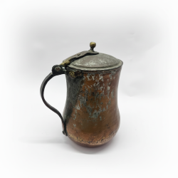Antique Copper Dallah Arabic Coffee Pot Traditional Hand-Hammered Pitcher Collec