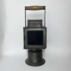 Antique Train Lantern Vintage Railroad Lamp Industrial Rustic Collectible