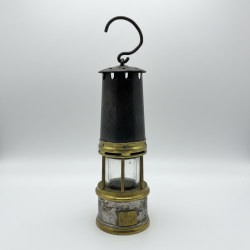 Antique Miners Safety Lamp Vintage Coal Mine Lantern Industrial Collectible