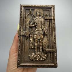 Archangel Michael Trinket Box Bronze Finish Jewelry Keepsake Box Gift Box Decor